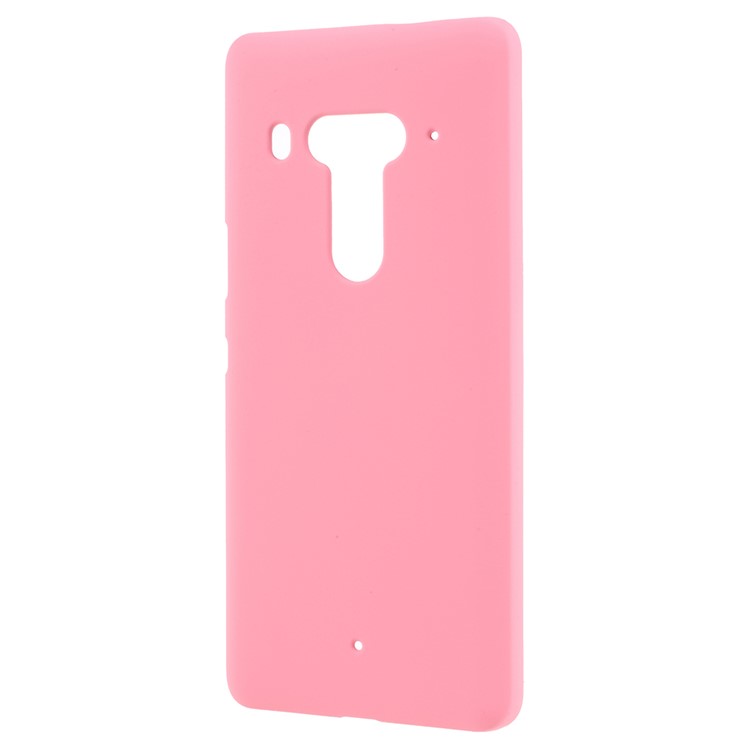 Rubberized Hard Protection Case for HTC U12 - Pink-2