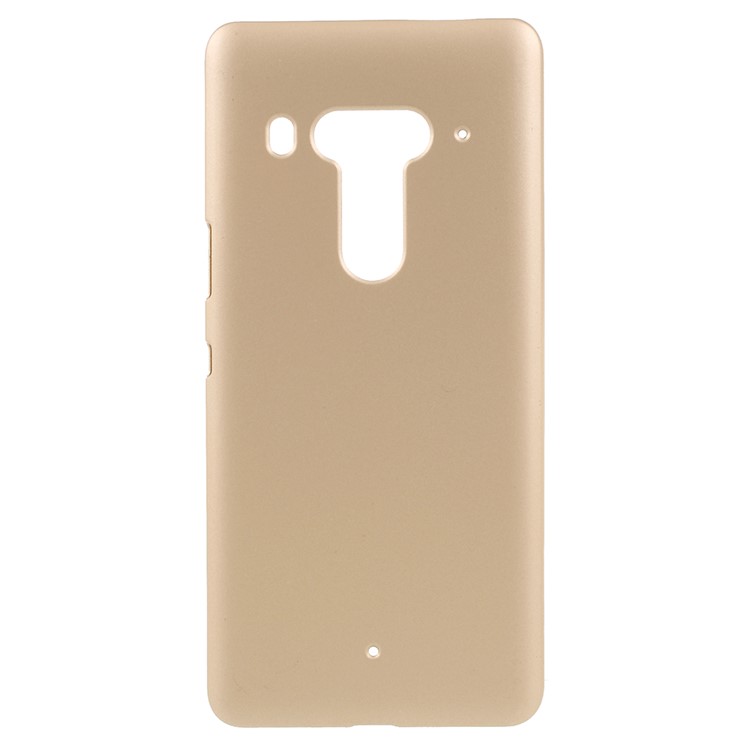 Rubberized Hard Phone Cover Case for HTC U12 - Gold-1