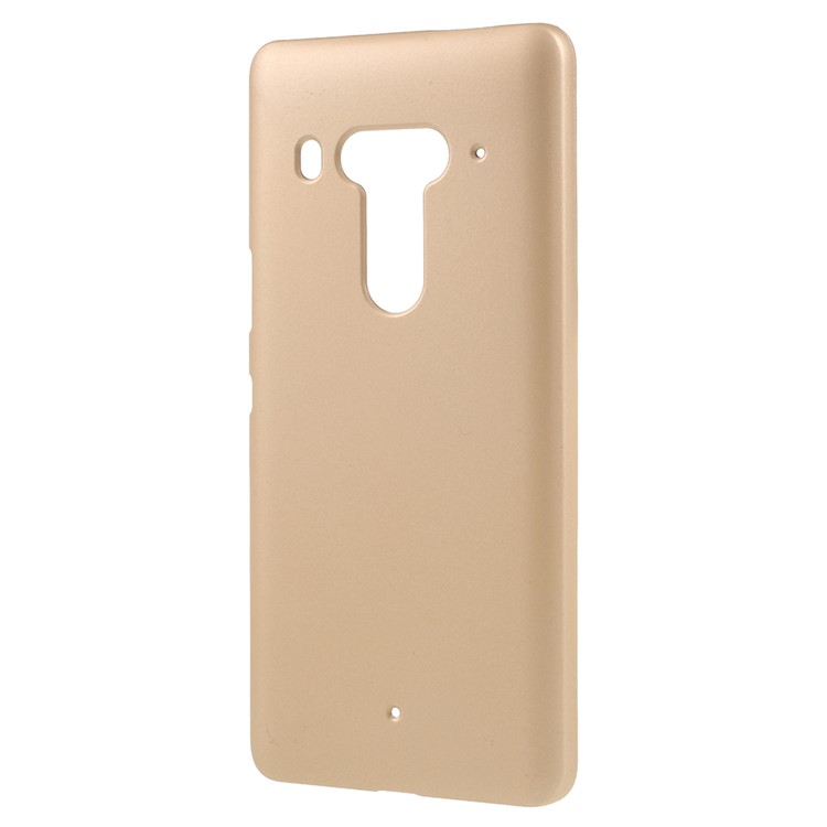 Rubberized Hard Phone Cover Case for HTC U12 - Gold-2