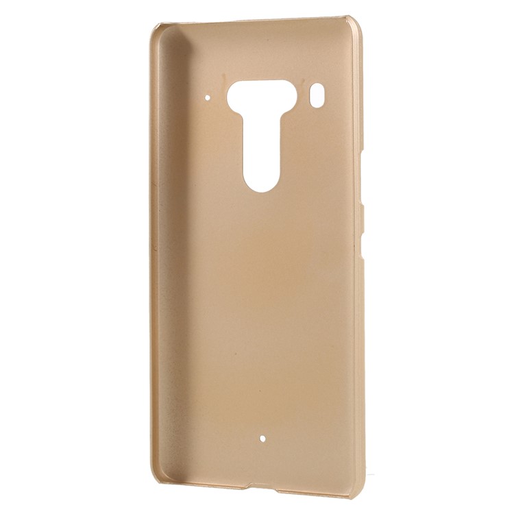 Rubberized Hard Phone Cover Case for HTC U12 - Gold-3