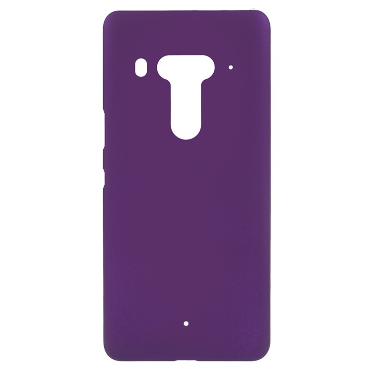 Rubberized Plastic Shell Case for HTC U12 - Purple-1