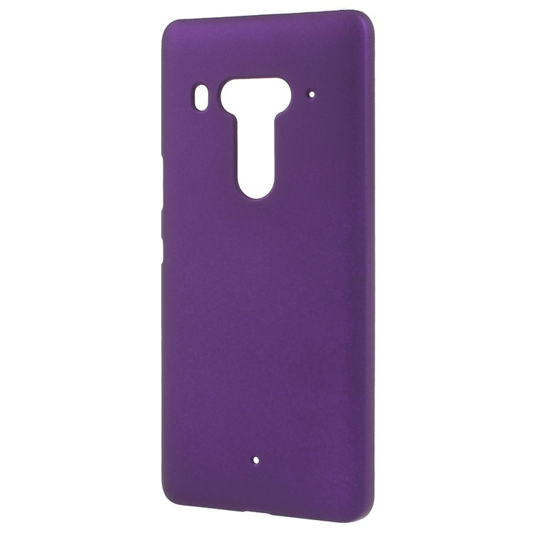 Rubberized Plastic Shell Case for HTC U12 - Purple-2