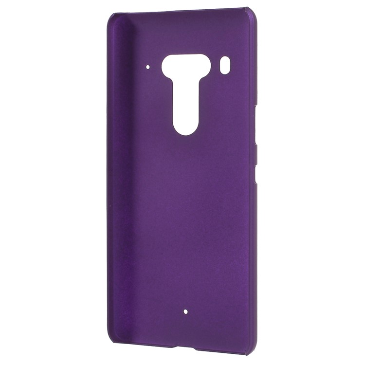 Rubberized Plastic Shell Case for HTC U12 - Purple-3