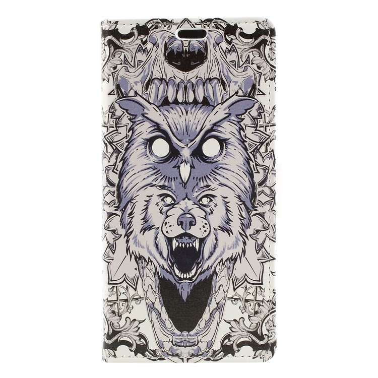 Pattern Printing Leather Wallet Stand Mobile Accessory Case for HTC Desire 12+ / Desire 12 Plus - Animal Pattern-1
