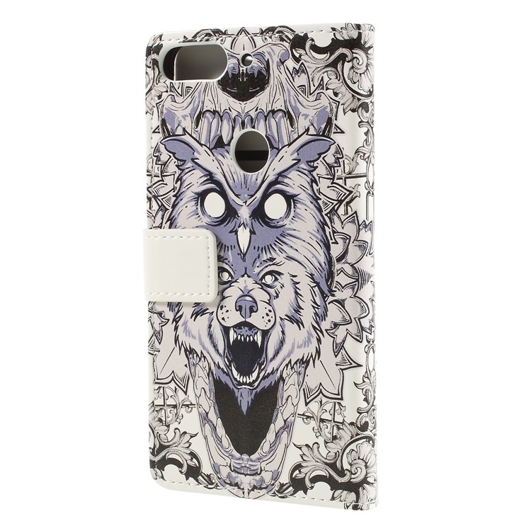 Pattern Printing Leather Wallet Stand Mobile Accessory Case for HTC Desire 12+ / Desire 12 Plus - Animal Pattern-2