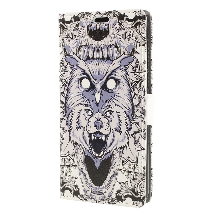 Pattern Printing Leather Wallet Stand Mobile Accessory Case for HTC Desire 12+ / Desire 12 Plus - Animal Pattern-3