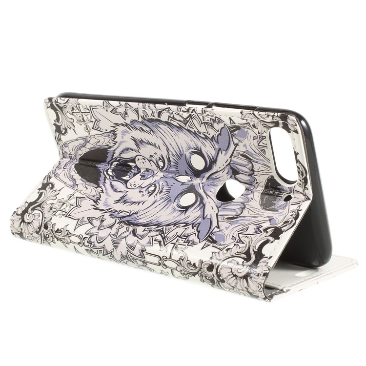 Pattern Printing Leather Wallet Stand Mobile Accessory Case for HTC Desire 12+ / Desire 12 Plus - Animal Pattern-5