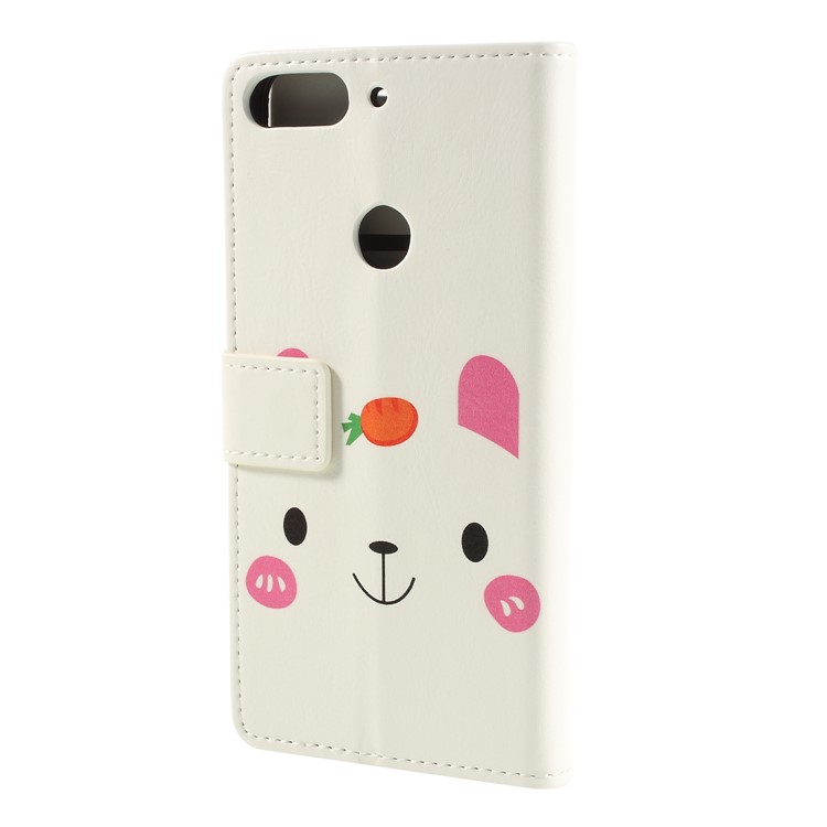 Pattern Printing Leather Wallet Cellphone Cover Shell for HTC Desire 12+ / Desire 12 Plus - Cartoon Pattern-2