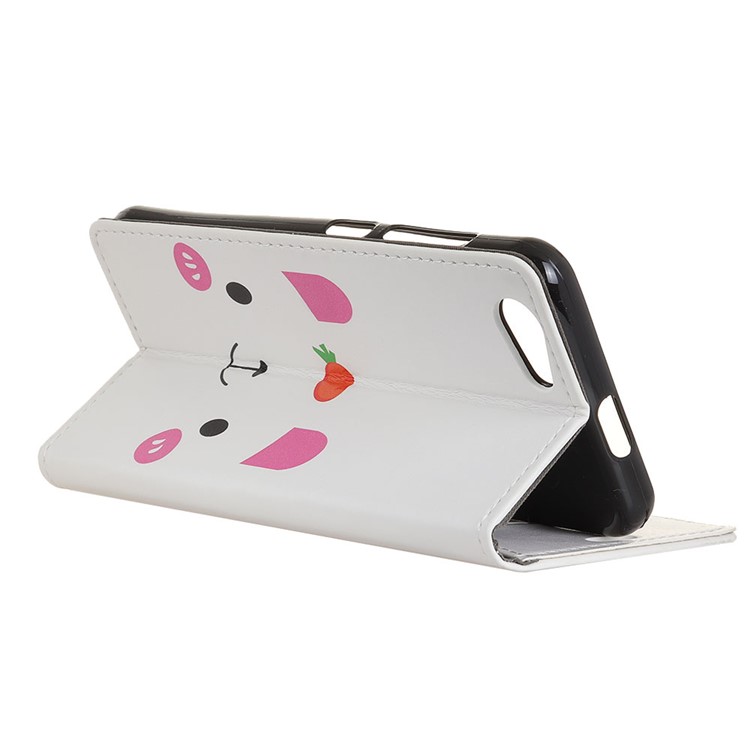 Pattern Printing Stand Leather Wallet Case Accessory for HTC Desire 12 - Cute Bear-3