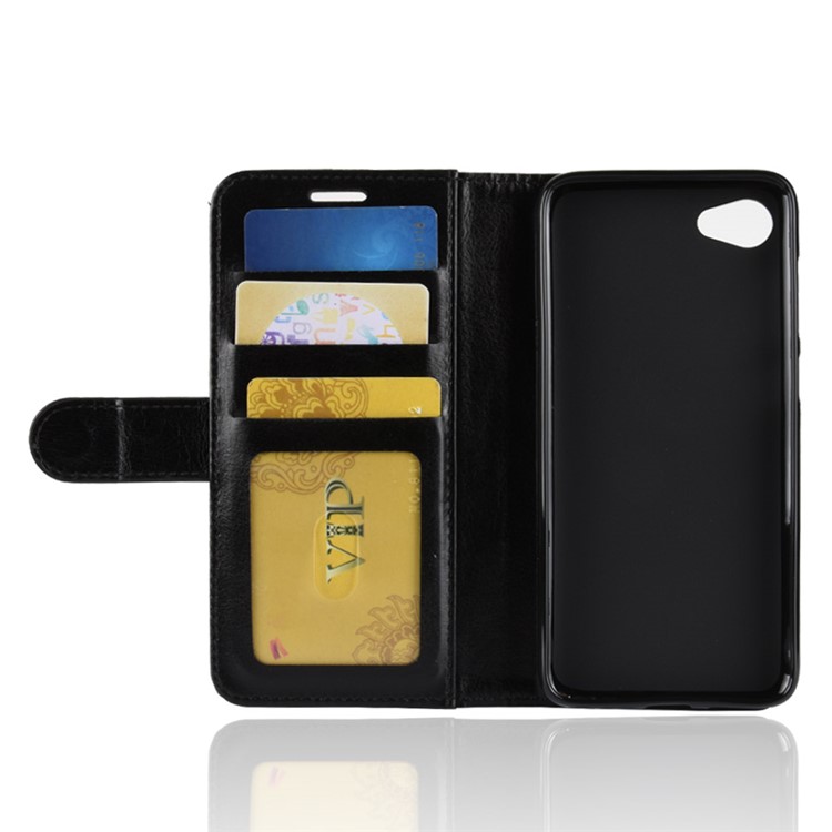Crazy Horse Wallet Leather Stand Case for HTC Desire 12 - Black-7