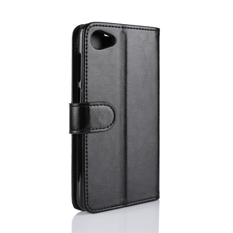Crazy Horse Wallet Leather Stand Case for HTC Desire 12 - Black-13