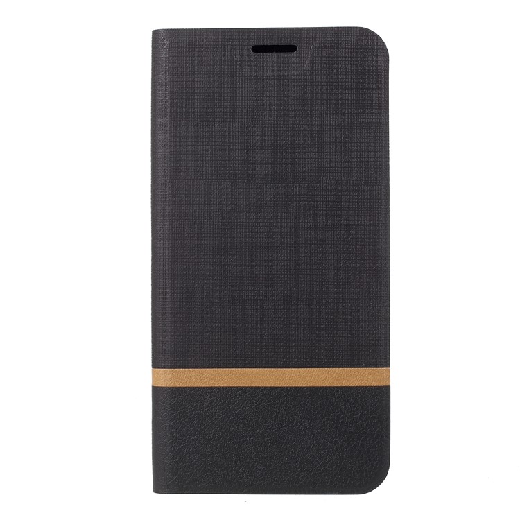 Cross Texture PU Leather Folio Flip Cell Phone Cover for HTC Desire 12+ / 12 Plus - Black-2