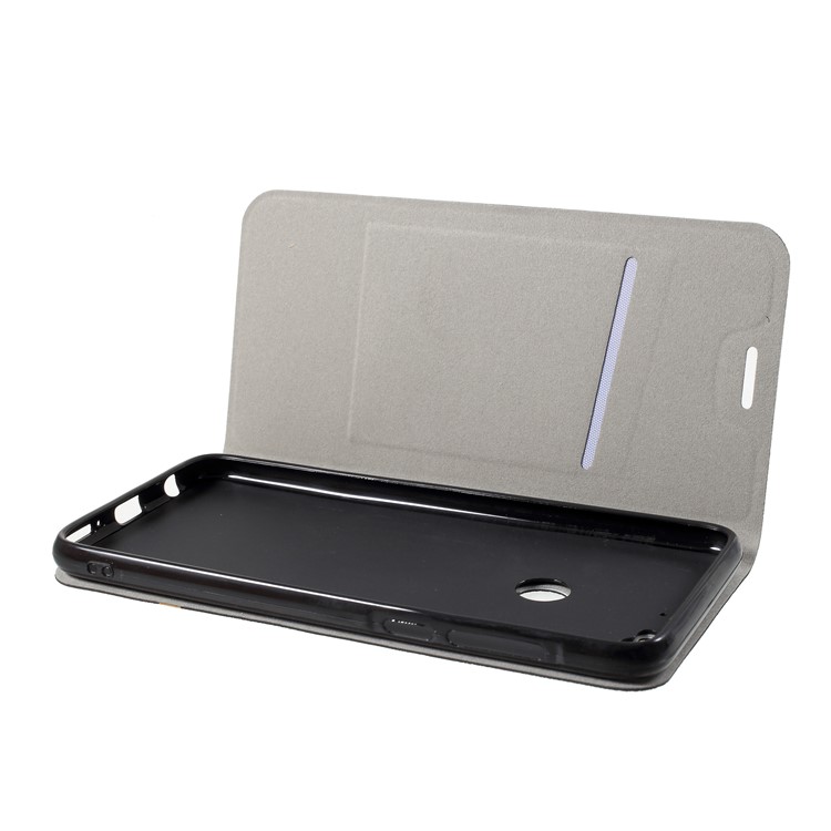 Cross Texture PU Leather Folio Flip Cell Phone Cover for HTC Desire 12+ / 12 Plus - Black-5