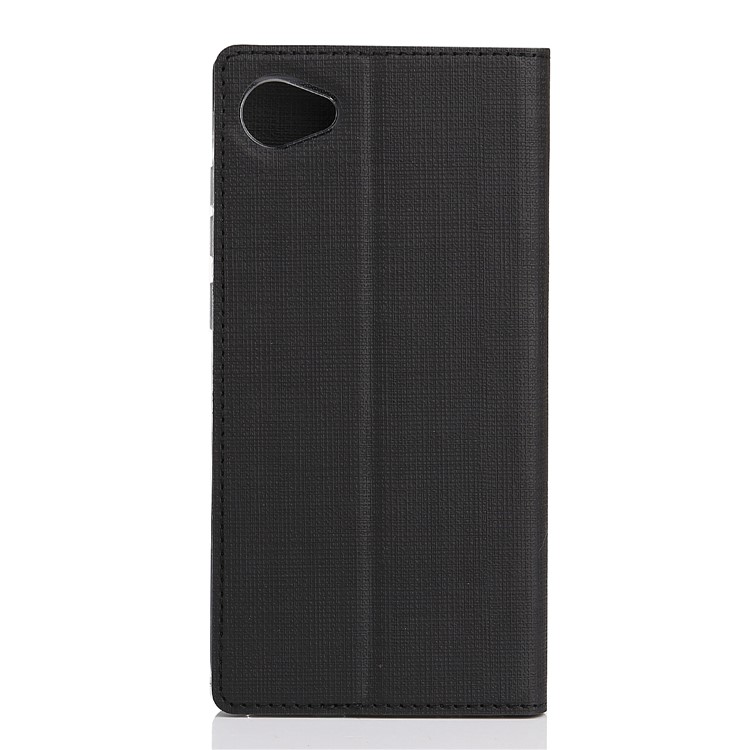 VILI DMX Cross Texture Card Holder Leather Stand Cover for HTC Desire 12 - Black-3