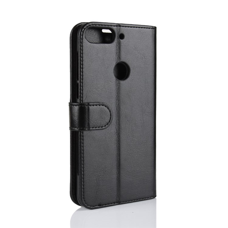 Crazy Horse Magnetic Stand Wallet Leather Mobile Phone Shell for HTC Desire 12+ / Desire 12 Plus - Black-4