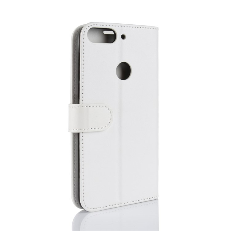 Crazy Horse Magnetic Stand Wallet Leather Mobile Phone Case for HTC Desire 12+ / Desire 12 Plus - White-7