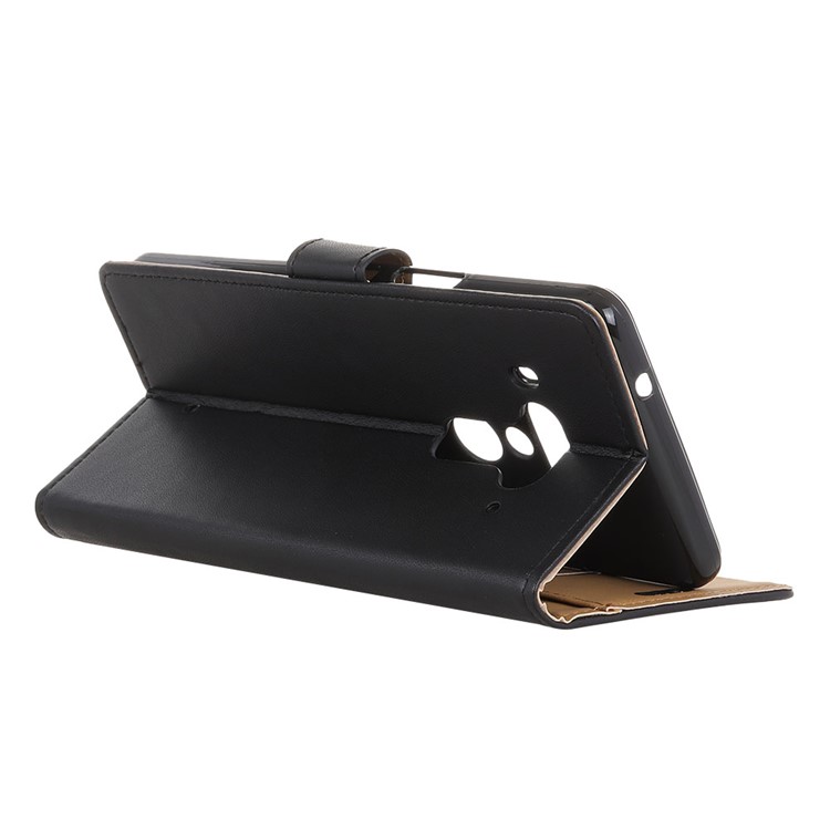 PU Leather Magnetic Wallet Cell Phone Cover with Stand for HTC U12+ - Black-3