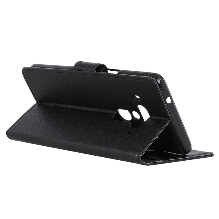 Litchi Texture Wallet Stand Magnetic Leather Case for HTC U12+ - Black-7
