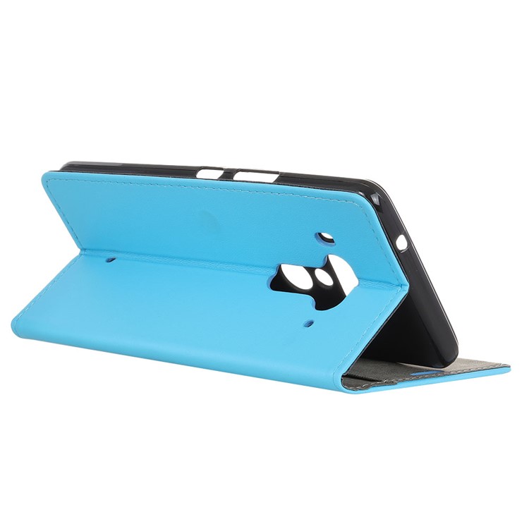 Wallet Leather Cell Phone Case for HTC U12+ - Blue-9