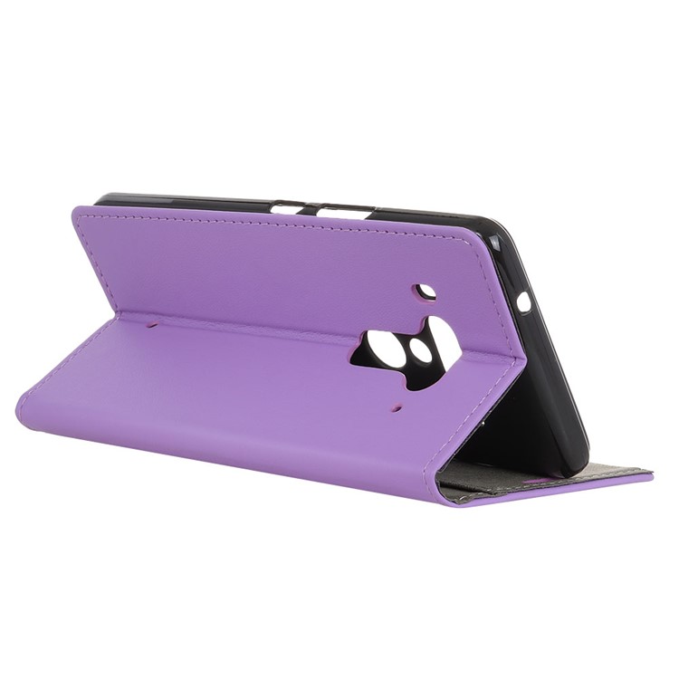 Leather Stand Case with Card Slots for HTC U12+ - Purple-9