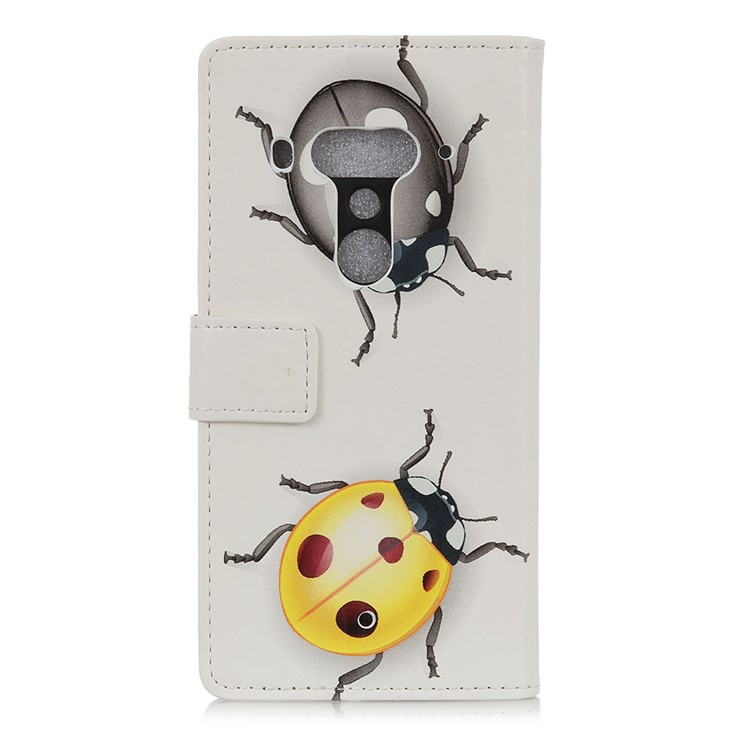 Pattern Printing Wallet Leather Cell Phone Case for HTC U12+ - Ladybug Pattern-3