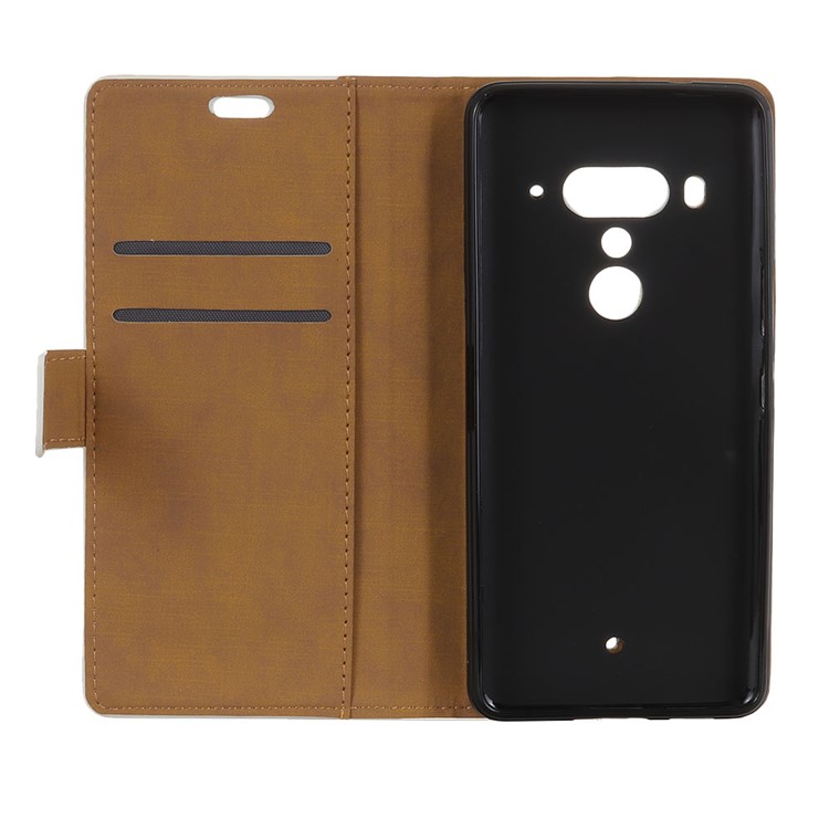 Pattern Printing Magnetic Leather Stand Case for HTC U12+ - Flowered Tree-5