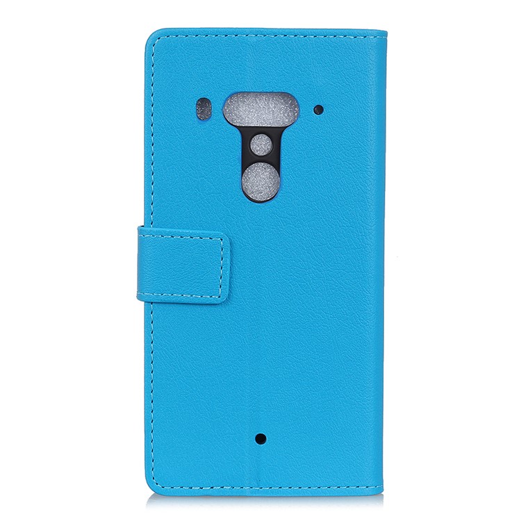 Stand Leather Protective Case Shell with Card Slots for HTC U12 Plus - Blue-3