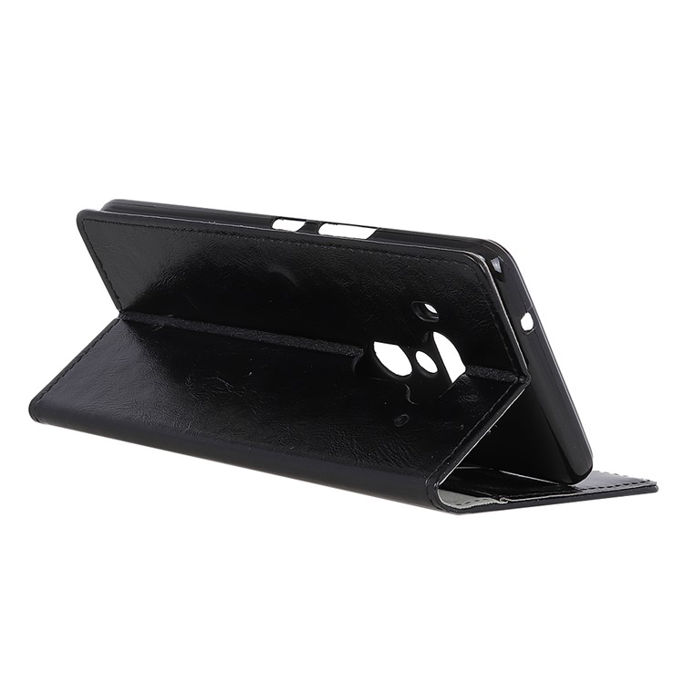 Crazy Horse Texture PU Leather Protection Mobile Phone Shell for HTC U12 Plus - Black-5