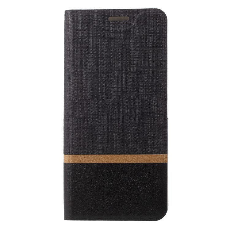 Cross Texture PU Leather Flip Stand Cell Phone Cover for HTC U12+ - Black-3