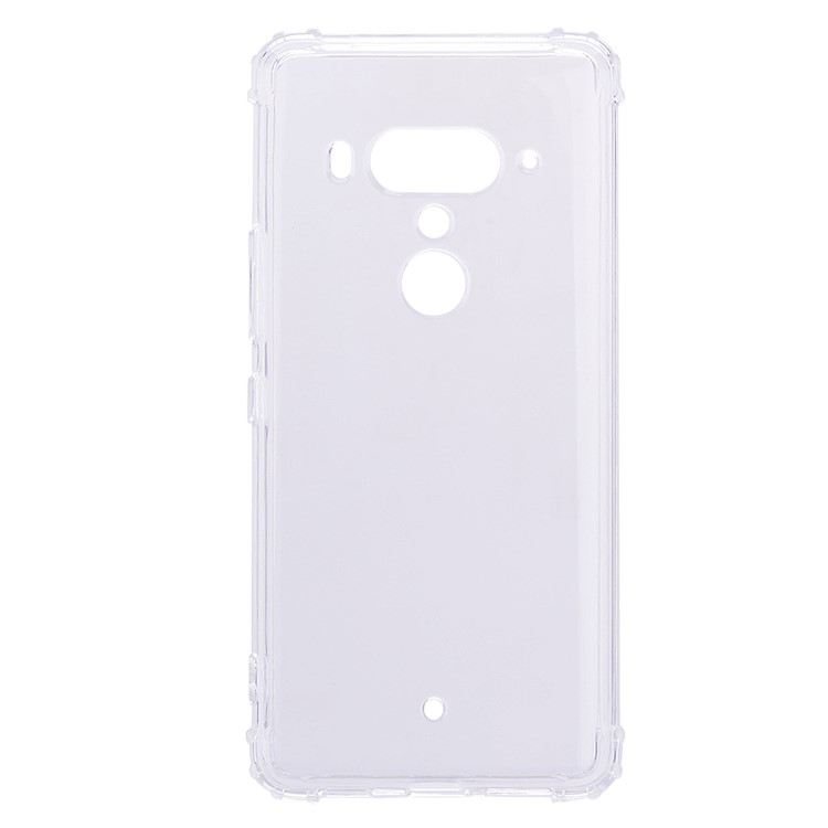 Shockproof TPU Back Cover Shell for HTC U12+ - Transparent-1