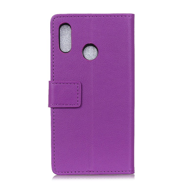 For HTC U12 Life Leather Wallet Stand Mobile Flip Shell Cover - Purple-3