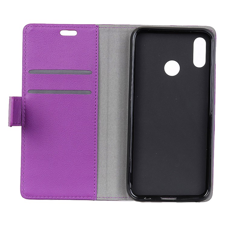 For HTC U12 Life Leather Wallet Stand Mobile Flip Shell Cover - Purple-4