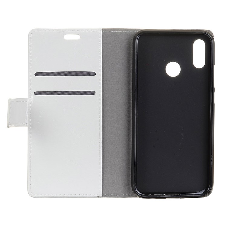For HTC U12 Life Crazy Horse Texture Leather Wallet Cover with Stand - White-4