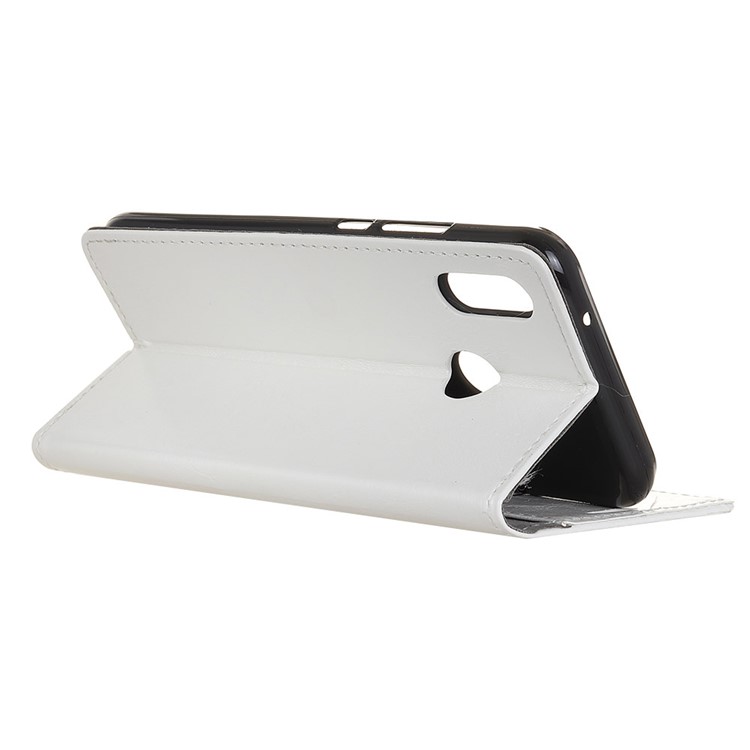 For HTC U12 Life Crazy Horse Texture Leather Wallet Cover with Stand - White-5