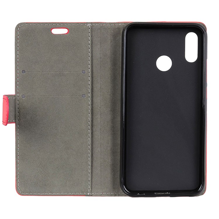 Leather Flip Casing for HTC U12 Life / Wallet / Stand / Magnetic Flap - Red-4