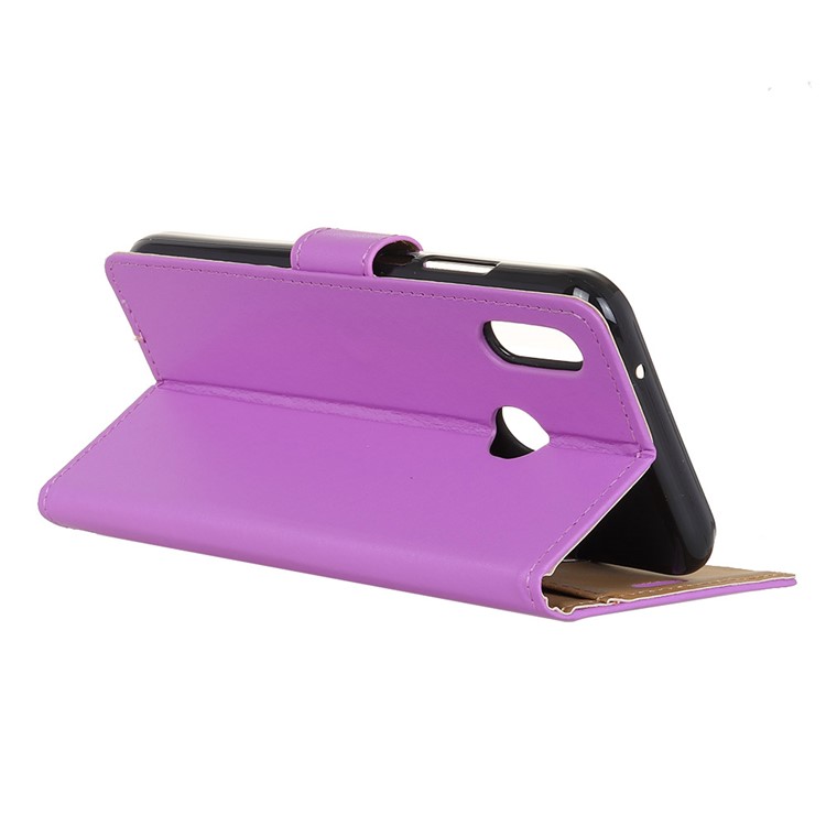 Wallet Stand Flip PU Leather Protective Shell for HTC U12 Life - Purple-3