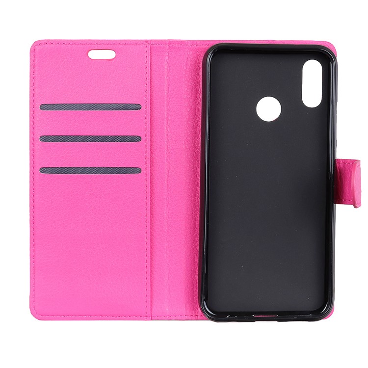 For HTC U12 Life Cell Phone Case Litchi Grain PU Leather Walle Case with Stand - Rose-5