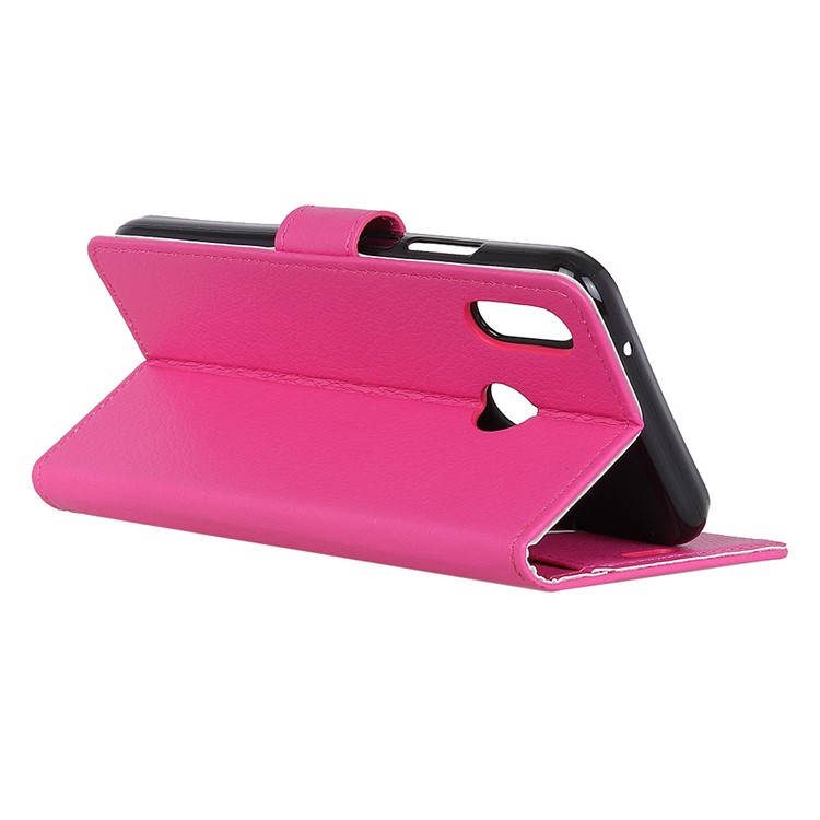 For HTC U12 Life Cell Phone Case Litchi Grain PU Leather Walle Case with Stand - Rose-6