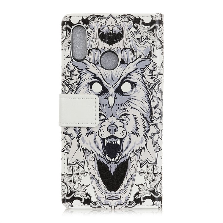 Pattern Printing Magnetic Leather Stand Cover for HTC U12 Life - Animal Pattern-2
