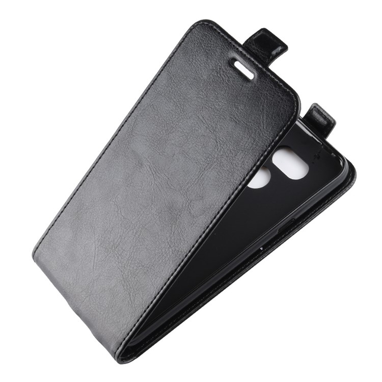 Crazy Horse Vertical Flip Leather Case with Card Slot for HTC Desire 12s - Black-3