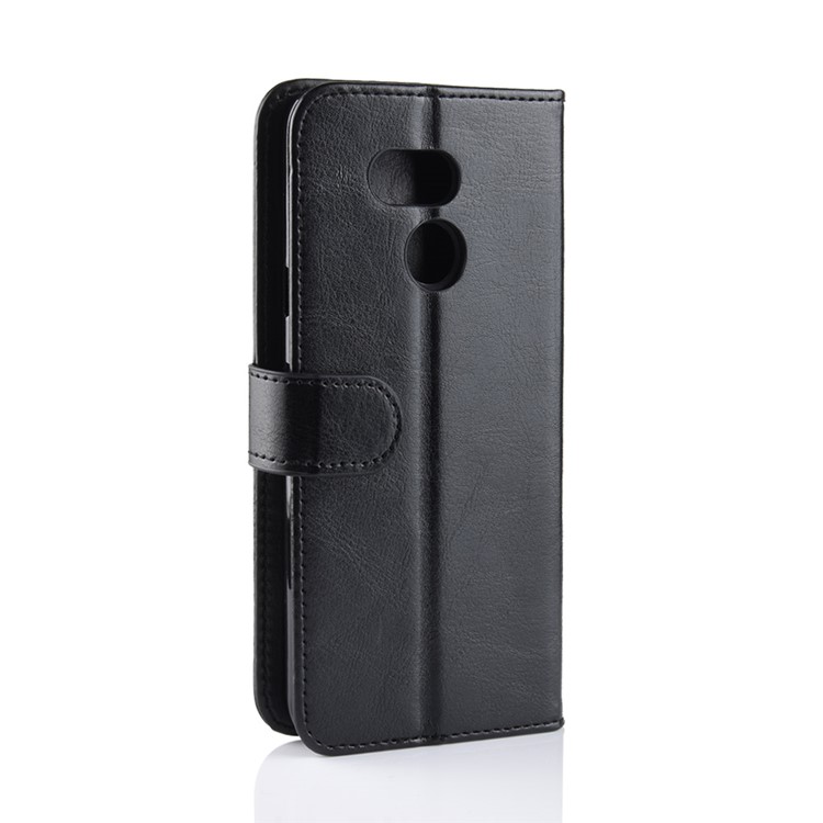 Crazy Horse PU Leather Stand Wallet Flip Case for HTC Desire 12s - Black-4