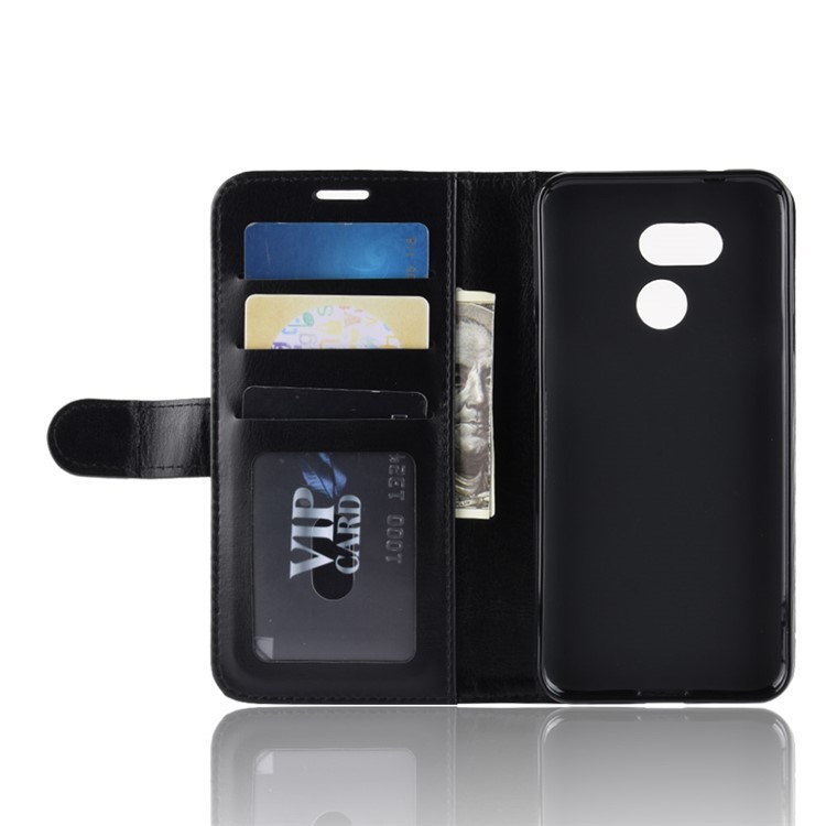 Crazy Horse PU Leather Stand Wallet Flip Case for HTC Desire 12s - Black-6