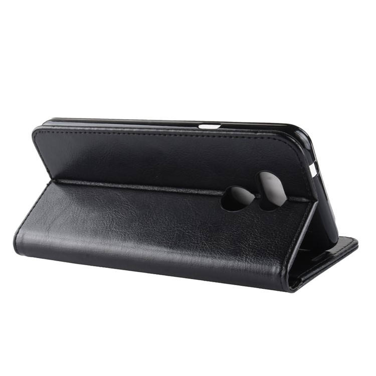Crazy Horse PU Leather Stand Wallet Flip Case for HTC Desire 12s - Black-8