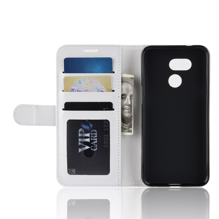 Crazy Horse PU Leather Stand Wallet Flip Cover for HTC Desire 12s - White-6