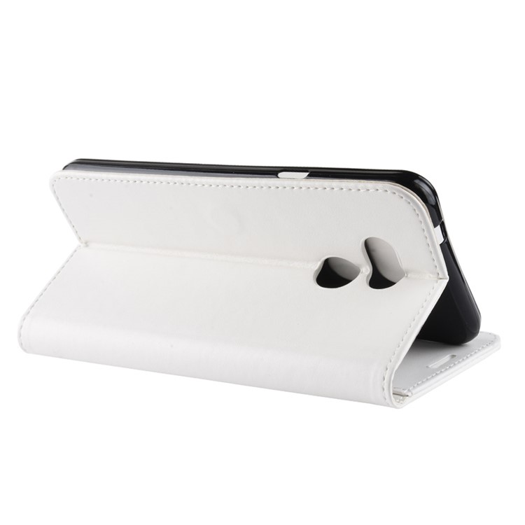 Crazy Horse PU Leather Stand Wallet Flip Cover for HTC Desire 12s - White-8