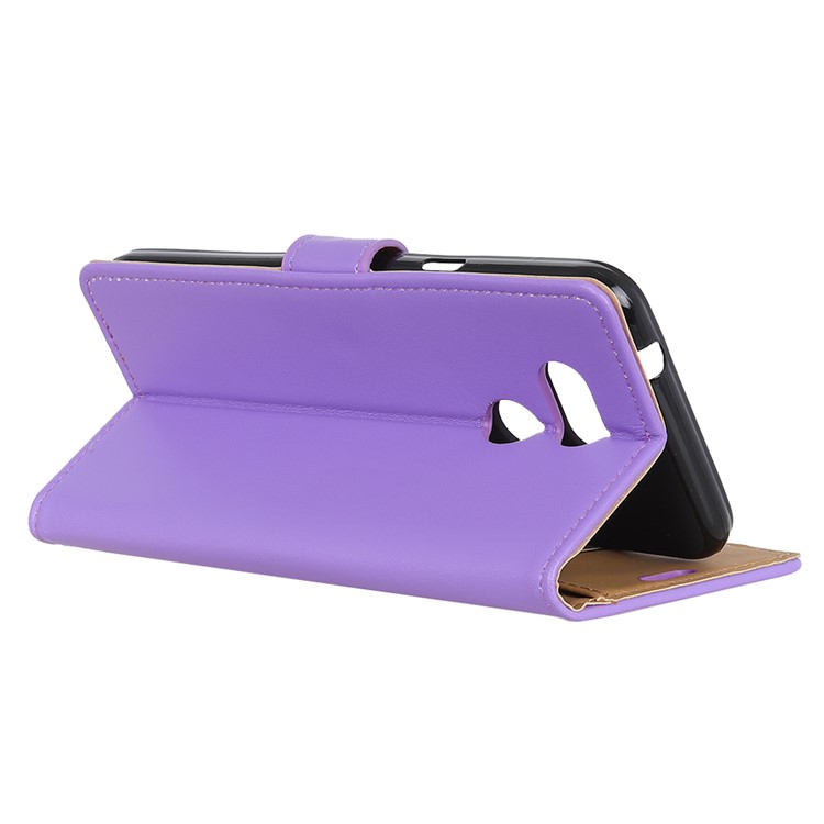 Wallet Leather Cover with Stand for HTC Desire 12s - Purple-6