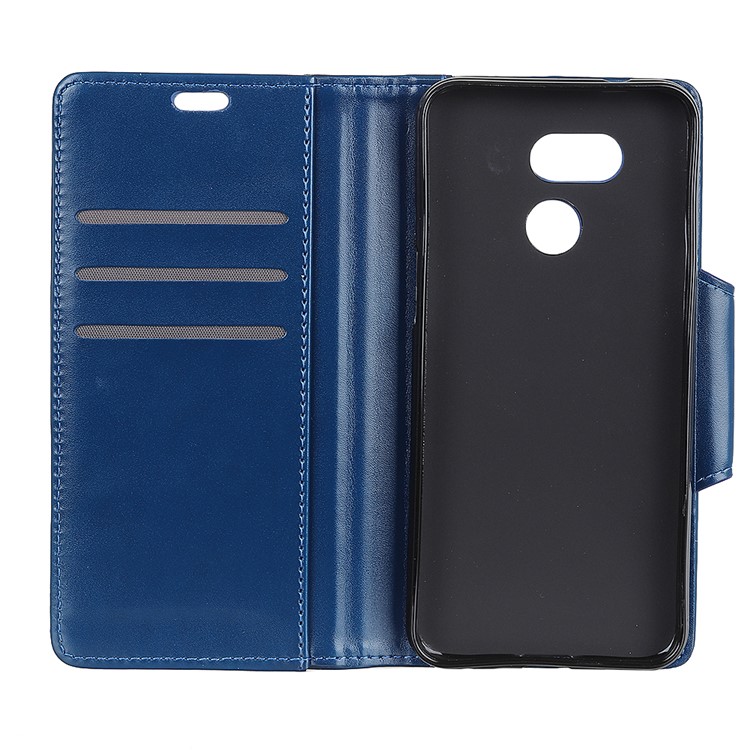Wallet Leather Stand Phone Case for HTC Desire 12s - Blue-4