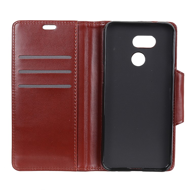 Wallet Leather Stand Shell Case for HTC Desire 12s - Brown-4