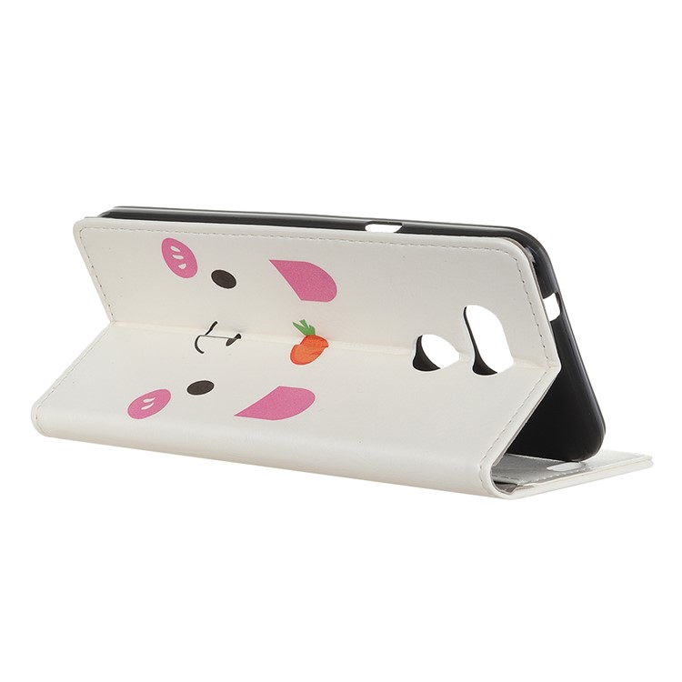 Pattern Printing Magnetic Stand Leather Wallet Cover for HTC Desire 12s - Cute Animal-3
