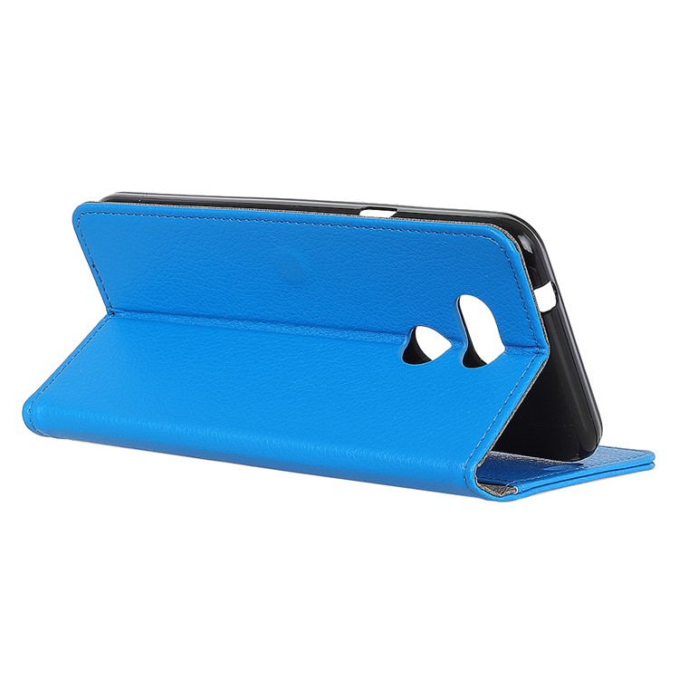 Litchi Texture Wallet PU Leather Case Accessory for HTC Desire 12s - Blue-6